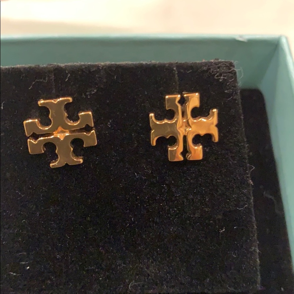 Tory Burch Stud Earrings. Signature double “T”